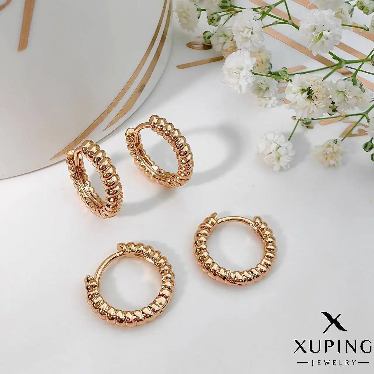 گوشواره حلقه ای کوچک ژوپینگ