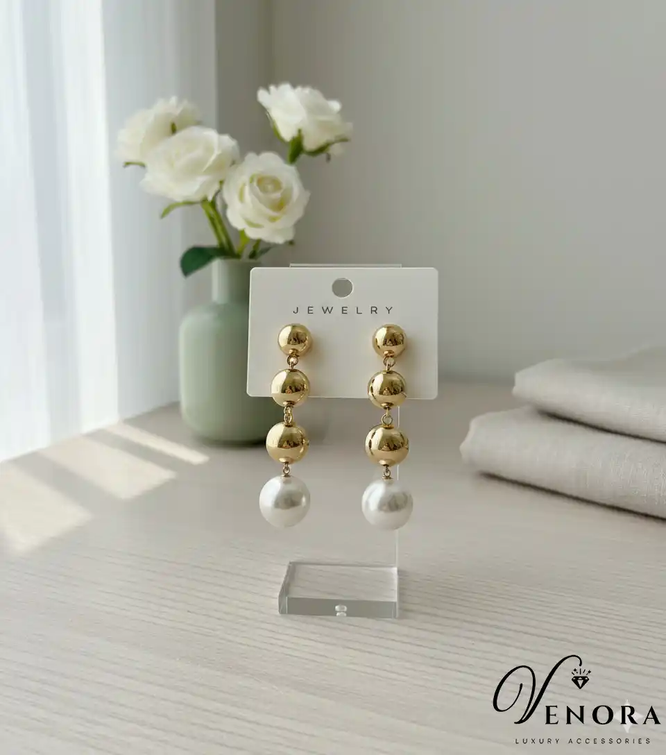 گوشواره آویز گوی
