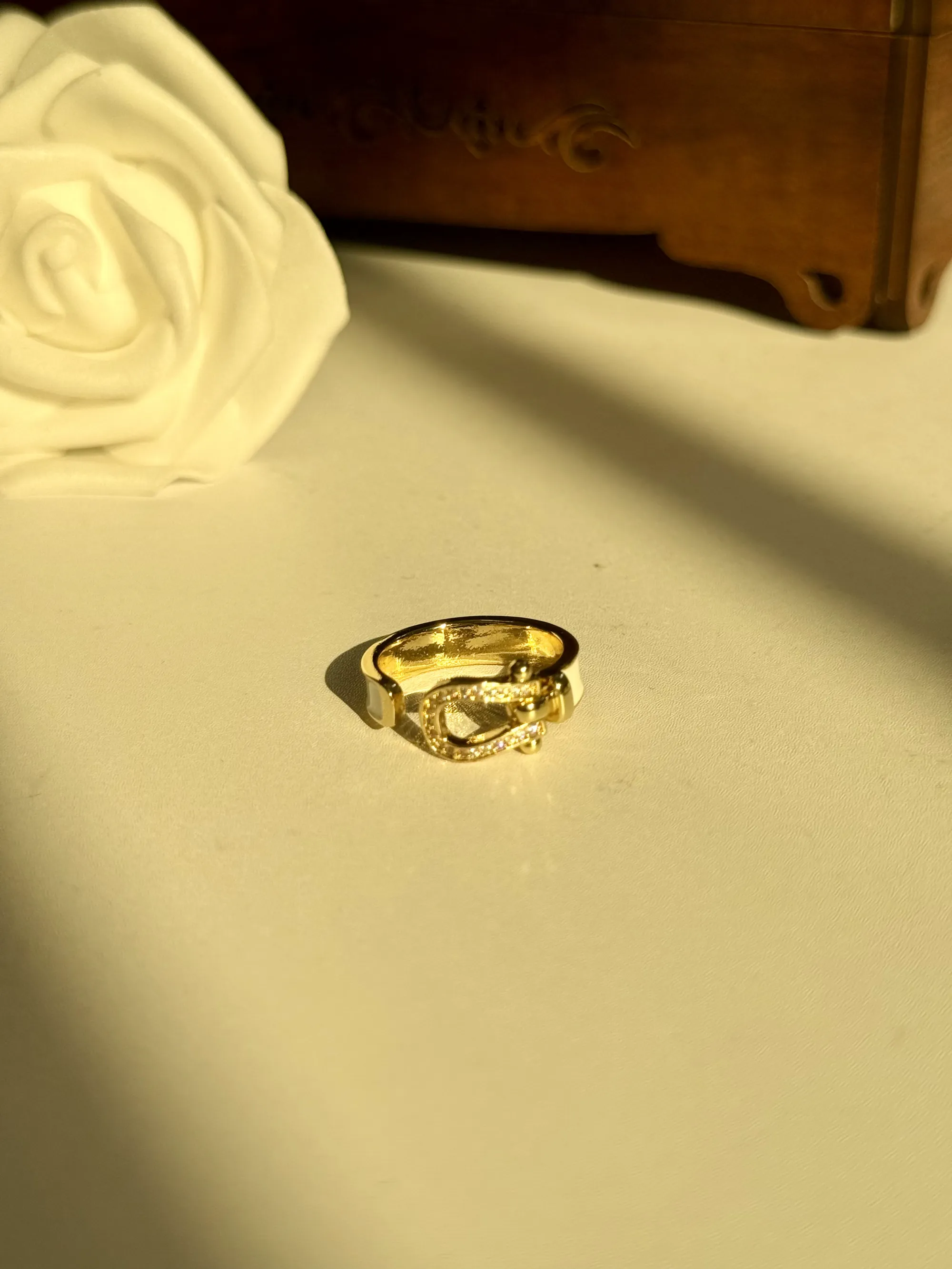 انگشتر  میناکاری طرح OMEGA - Thumbnail 2